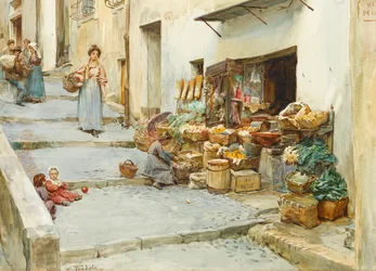 A Vegetable Shop in Italy